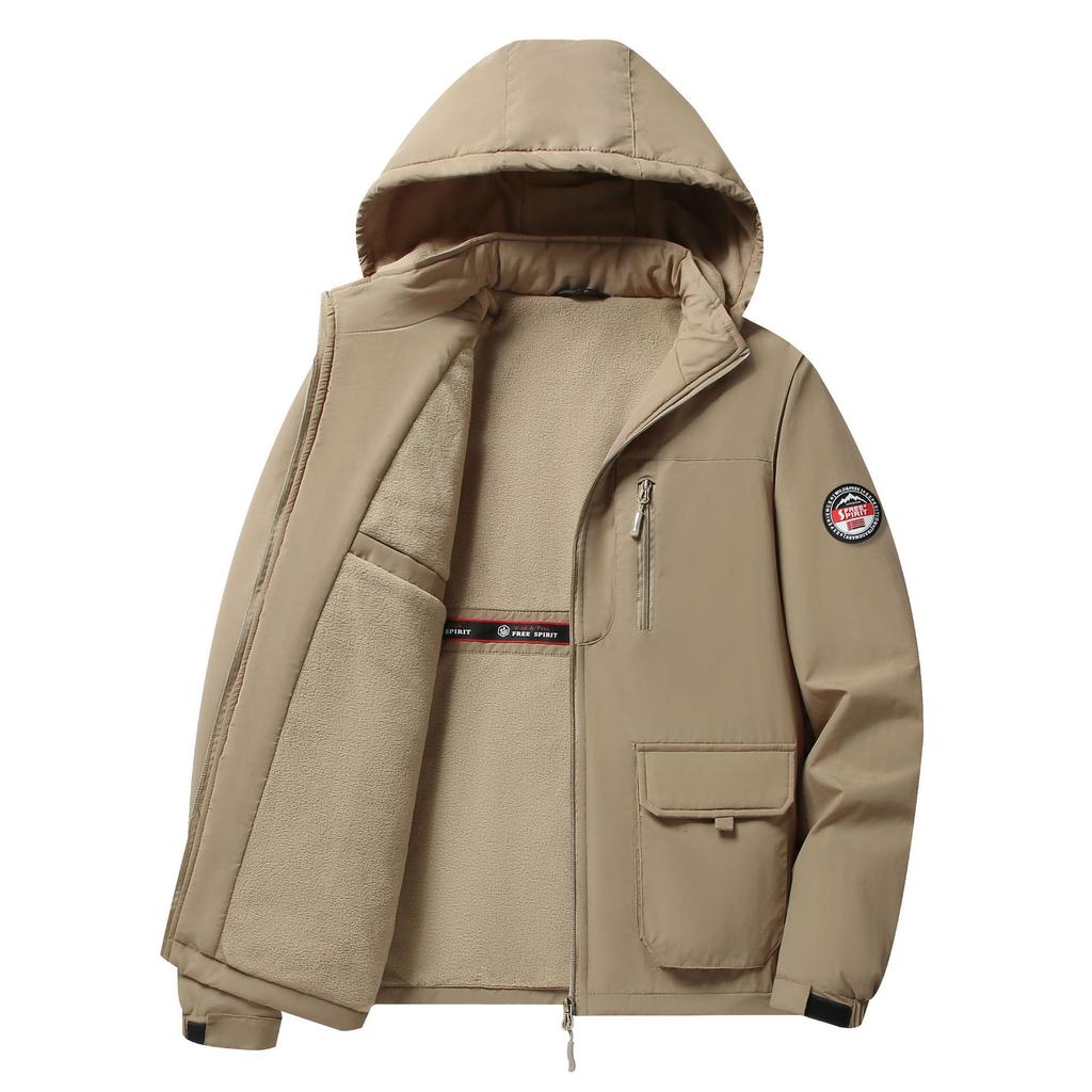 Spring Autumn Hip Hop Streetwear Outdoor Green Black Cargo Jackets Men's Casual Fashion Oversize