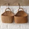 Versatile Hanging Storage Organizers Basket Sturdy PP Weave Wall Mounted Accessory for Home Decoration and Office Use