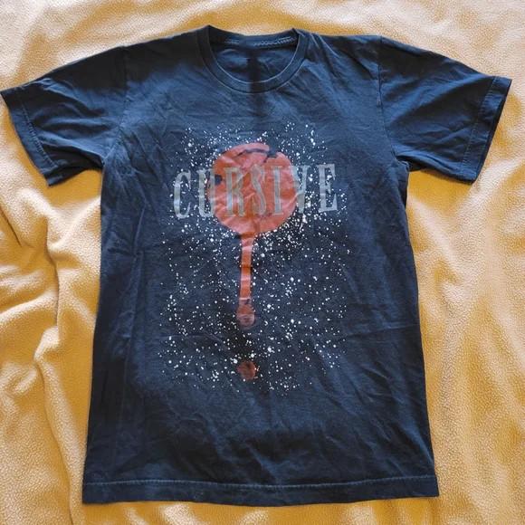 Rare Cursive Band in Black T-shirt All Size S to 5XL ZL653 Unisex T-Shirt L