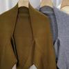 Women Knitted Cardigan Shawl Loose Bat Sleeves Solid Color Knitting Coat Short Style Shawl Coat Autumn Winter Wear