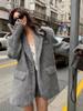 Pevná Elegantní Vintage Kožešinová Bunda Dámská Nová Móda Sladký Volný Kancelářský Kabát Dámský Korejský Návrhář Ležérní Streetwear Oblečení 2024