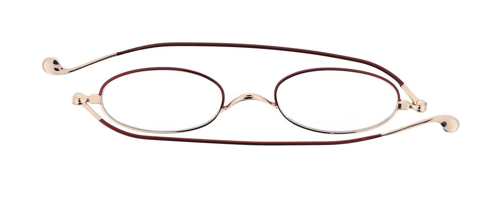 Bookmark Reading Thin Reading Sabae Manufacturer Blue Light UV [SHIORI] Glasses, Glasses, Women's Oval, Gold, Wine, Plan, Cut, Protection, Stylish,