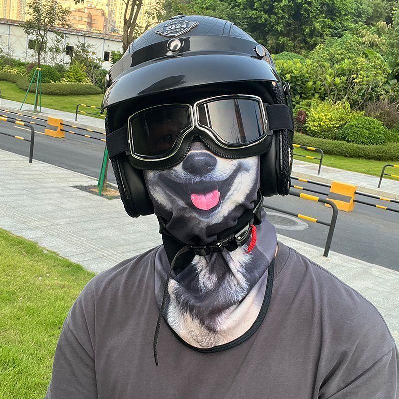 Kitten Ear Hanging Windproof Cycling Face Mask with UV Protection