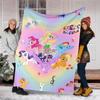 1pc My Little Pony3 Theme Blanket - Digital Print, Polyester, Cozy for All Seasons, Perfect for Outdoor, Camping, and Travel