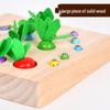 Magnetic Wooden Fishing & Carrot Game - Early Education Puzzle for Hand-Eye Coordination