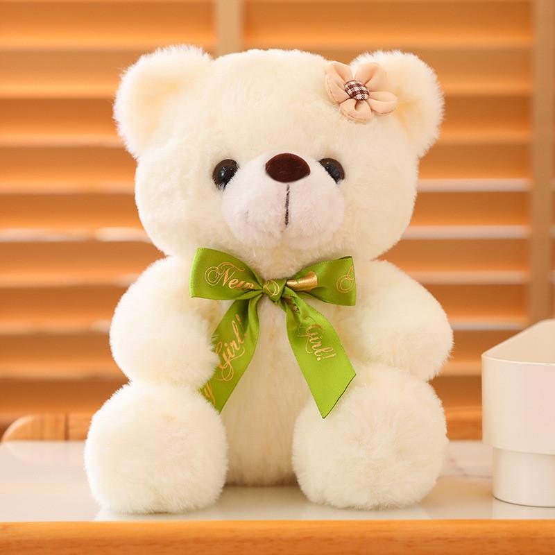 Plyšový medvídek Teddy Hračka Kreslené zvířátko Roztomilé Měkké Vyplněné Panenky Dárek na Valentýna