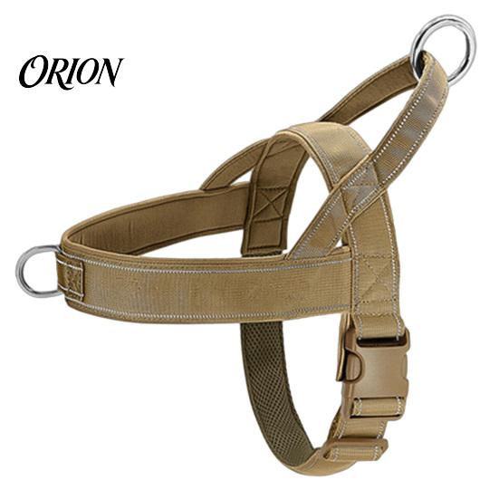 Easy On Off Dog Harness No-Pull with Handle, Adjustable Reflective Harness, Heavy-Duty No-fuss Padded Nylon for Medium Large Dogs Walking Training
