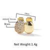UWIN Hiphop Single Teeth Grillz Iced Out 5A CZ Bling Bling Grillz with 18K Gold Plated Jewelry