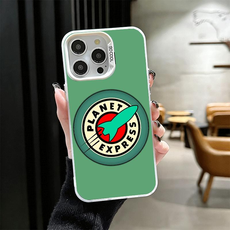 

Futurama Planet Express Soft Phone Case for iPhone 15 16 17 Pro Max 17Air 16E 14 Plus 13 12 Mini Shockproof Cover Back Shell iPhone 13 Pro