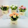 Rose Bonsai Artificial Flowers Potted Plants and Green Plants Can Be Used To Decorate Both Indoor and Outdoor Homes