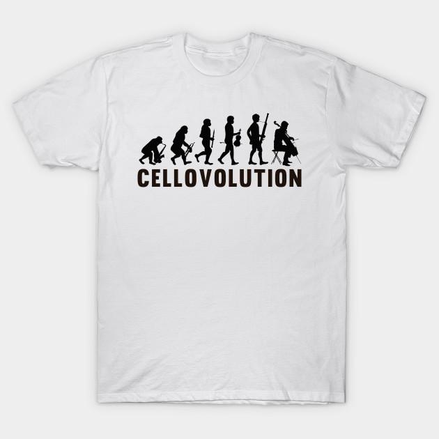 

Men Black Print T-shirt Violoncello Evolution No-Cut Transfer Paper Print Cotton Tshirt 4XL білий