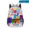 Bloques de Construcción Digitales Numberblocks Escuela Primaria y Secundaria Mochilas Escolares Mochilas Infantiles Mochilas con Estampado Digital Completo
