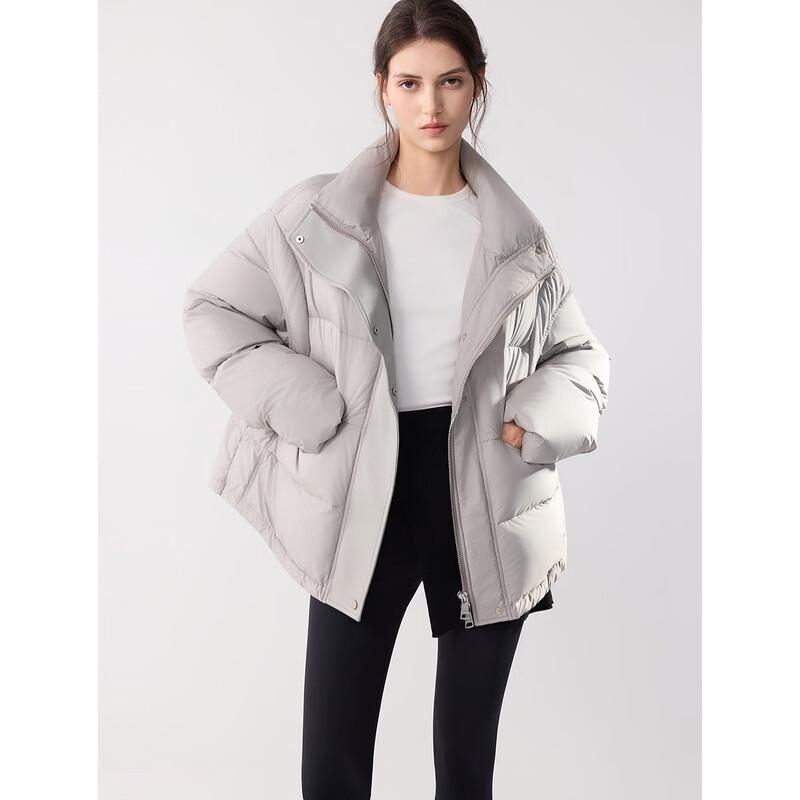 ELLE Women's Stand Collar Down Puffer Jacket