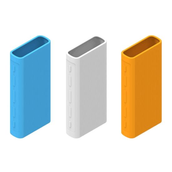 Full Protective Case Silicone Power Bank Anti-slip Protective Protective Cover for Xiaomi Portable