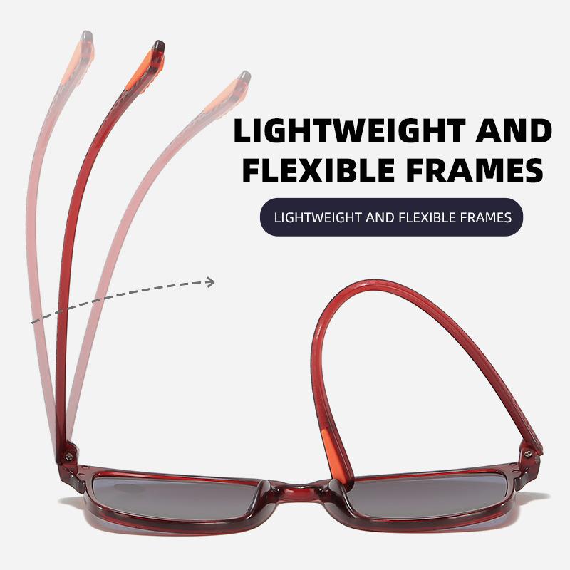 Men's Classic Square Frame Reading Glasses Sunglasses Neutral New Fashion High-definition Anti-blue Light Presbyopia Glasses