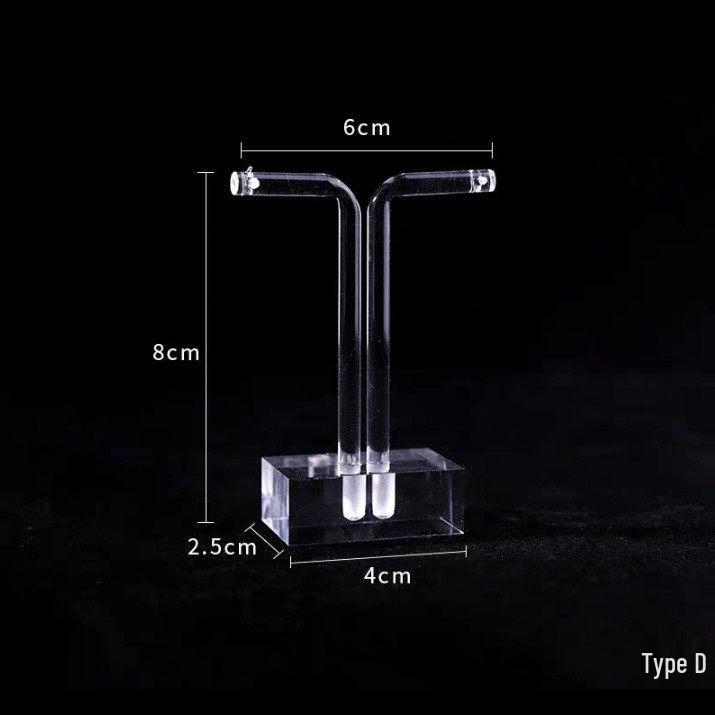Acrylic Earring Holder Stand - Simple Display for Studs, Dangles, and Jade Jewelry Accessories