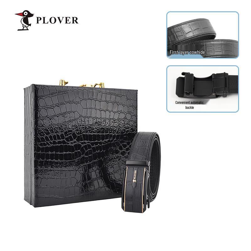 PLOVER Men s Genuine Leather Crocodile Pattern Belt