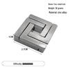 Zinc Alloy Kongming Puzzle Lock: Disentanglement Ring Educational Toy