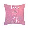 Peach Skin Pillowcase Valentine's Day Pillowcase Pink Heart-shaped Pillow Romantic Series Home Decoration Sofa Cushion Cover