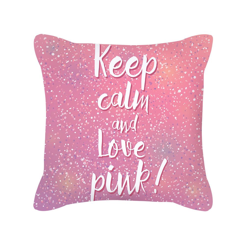 Peach Skin Pillowcase Valentine's Day Pillowcase Pink Heart-shaped Pillow Romantic Series Home Decoration Sofa Cushion Cover