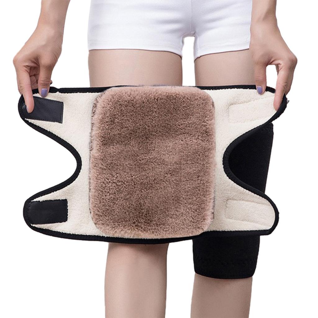 Velvets Widened Warming Knee Braces Breathable Thermal Knee Pad For Outdoor Indoor