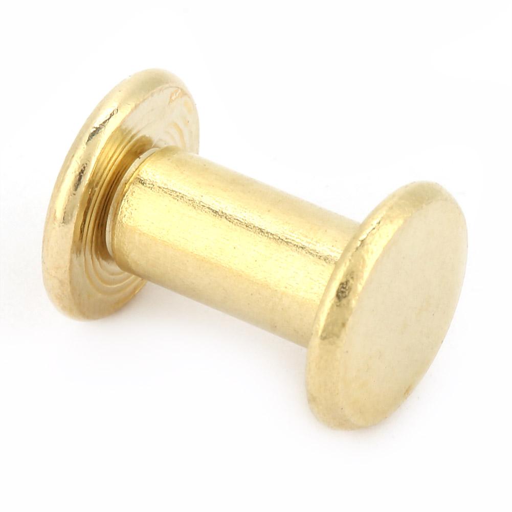 20pcs M5 Flat Head Book Album Rivets Screw Set DIY Craftmaking Rivet (M5*14)