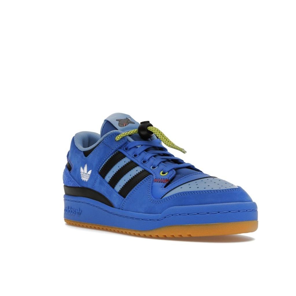 Hebru Brantley x adidas Forum Low Rocket Unisex Sneaker Blau Kundenspezifisch Core-Black GZ4403