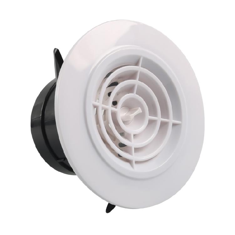 Round Adjustable Air Vent ABS Ventilation Grille Air Vent Cover for Bathroom