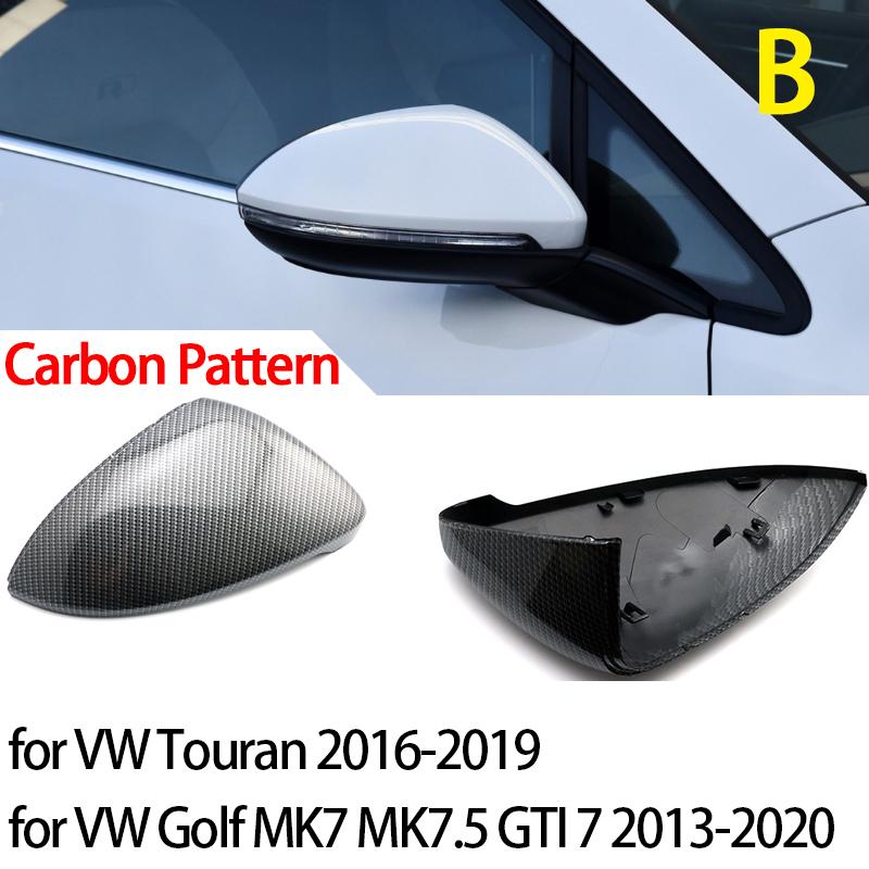 Carbon Look Side Wing Mirror Cover for VW Golf 7.5 MK7 7 GTD R GTI 6 Passat B7 CC Scirocco Polo 6R 6C MK6 Cap for Jetta 6 MKVI