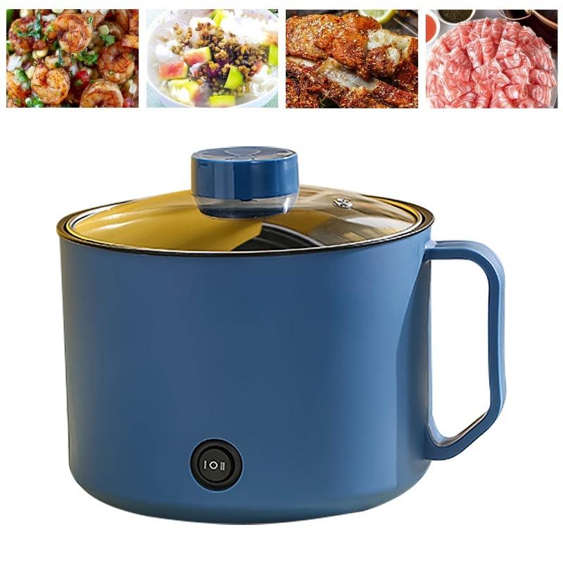 Mini Hot Pot Portable Fast Heating Easy To Clean Multifunctional Electric Cooker For Home Dorms Office