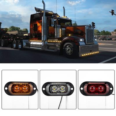 12V 24V Truck Led Side Marker Light Car Trailer Dot E8 Mark Reflector Van Clearance Lamp For Lorry Rv Bus Boat