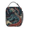 Oktopus Isolierte Lunchtasche Wiederverwendbar Tragbar Oxford Thermokühlbox Lebensmittelbox Bento Tragetasche für Schule Arbeit Strand Picknick