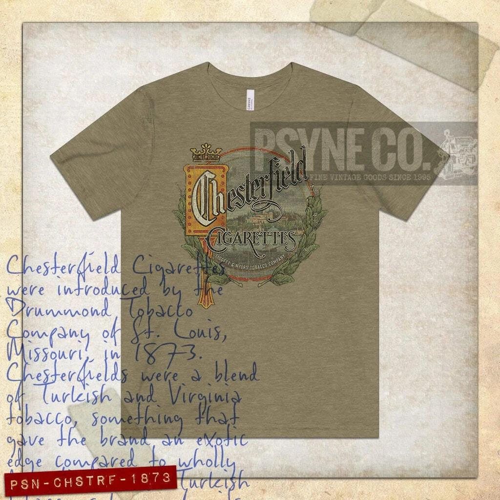 

Chesterfield Cigarettes 1873 Vintage Men s T shirt 4XL