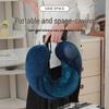 Inflatable Travel Pillow - U-shaped, Foldable Neck Support for Airplane, Car, Office & Outdoors