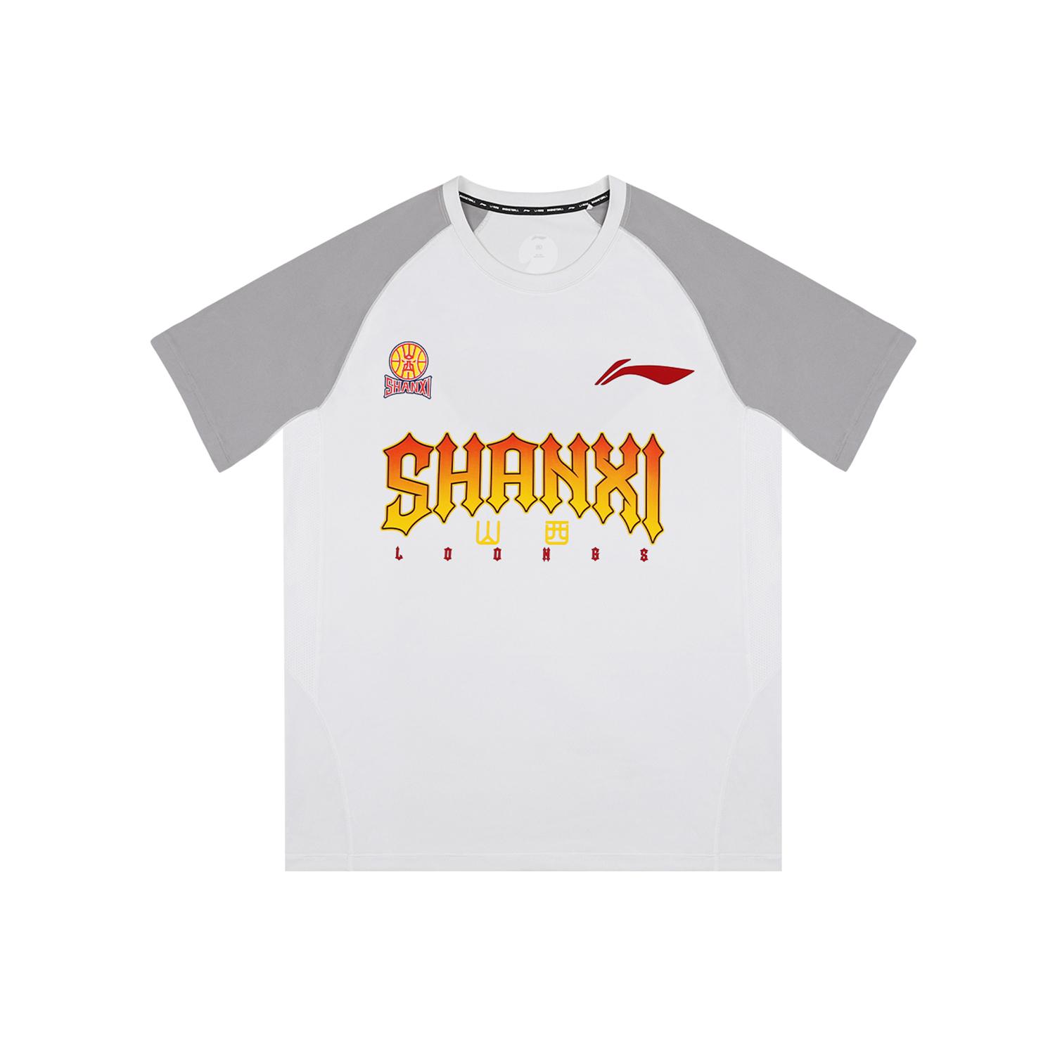 Li Ning T Shirt CBA 2022 23 Season Shanxi Team Unisex ATSV945-2 XL
