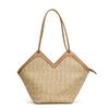 Spring and Summer Niche Straw Woven Bag Women's New Handbag Tote Bucket Bag Versatile Shoulder Armpit Bag