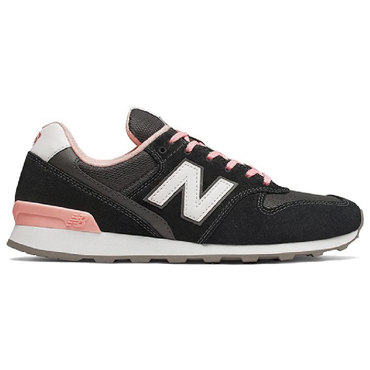 New Balance Nb 996 Comfortable Versatile Fabric Low Top Running Shoes Women sneaker Black Pink WR996ACK