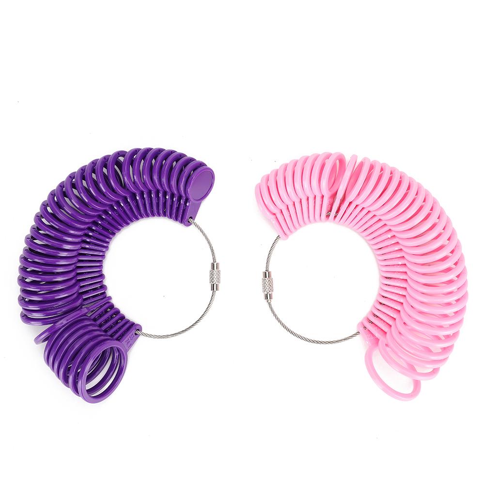 

4pcs Ring Sizer Measurement Making Tool Findings Finger Measuring Adjustable Removable