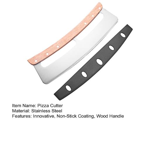 Kráječ na pizzu Kolébková čepel Ostrý Nerezový Kráječ na pizzu Kolébkový Kráječ s Ochranným Pouzdrem Příslušenství pro Pece na pizzu