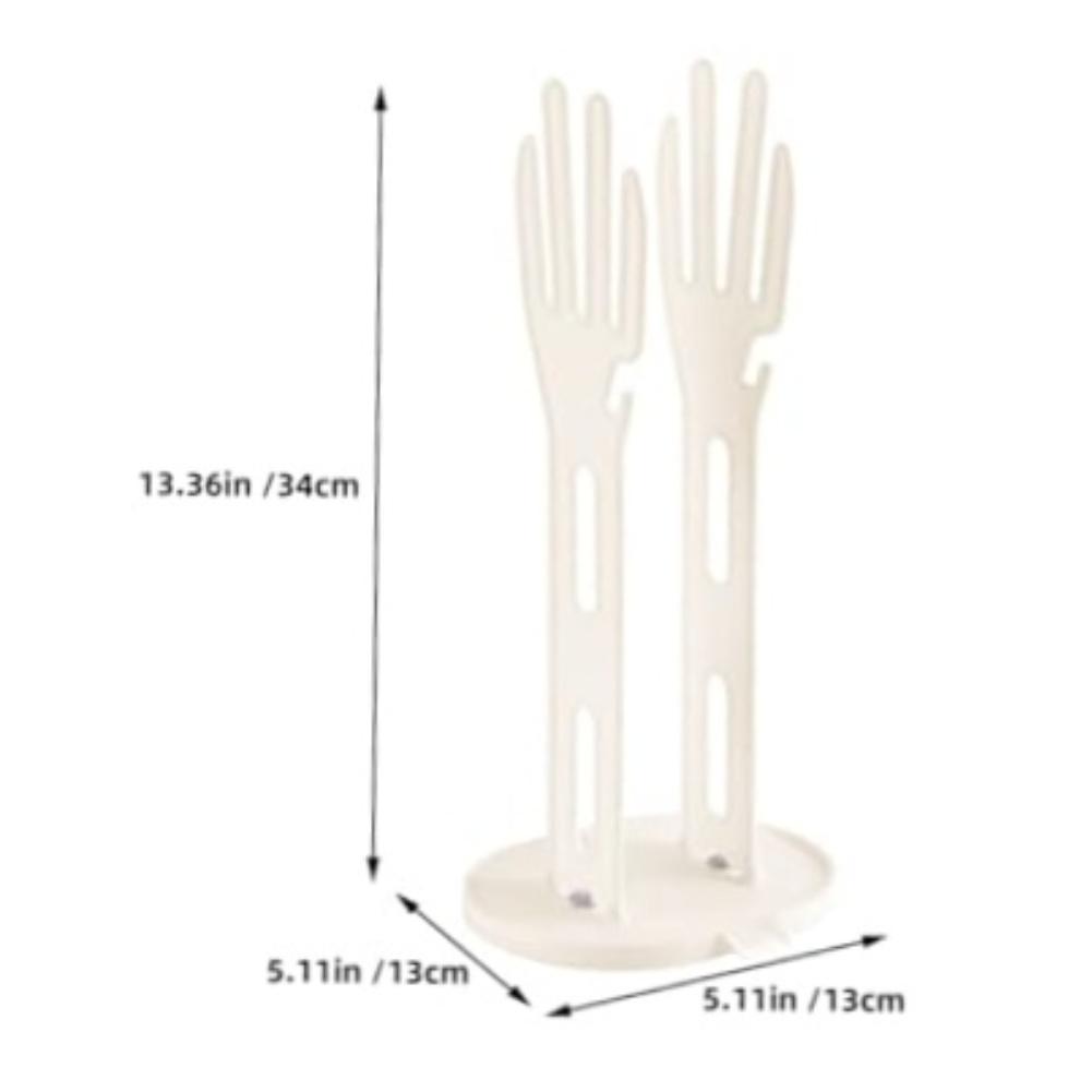 3pcs Kitchen Glove Drying Rack With Drip Tray - Space-Saving Organizer 34x16x13cm Kitchen Storage Bracket Rack For Draining