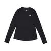 Long Sleeve Q Speed Jacquard Short Long Sleeve WT33282 BK S [New Balance] T-Shirt T-Shirt Women's (Black)