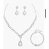 New Style Jewelry - Metal Necklace and Earrings - Wedding Bride Set Combination