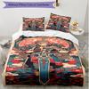 3pcs Duvet Cover Set (1*Duvet Cover + 2*Pillowcase, Without Core), The Legend of Zelda Print Soft All‑Season Bedding Set, Home Bedroom Decor Gift