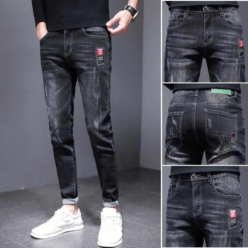 Jeans Men's Spring Straight Stretch Slim Fit Pants