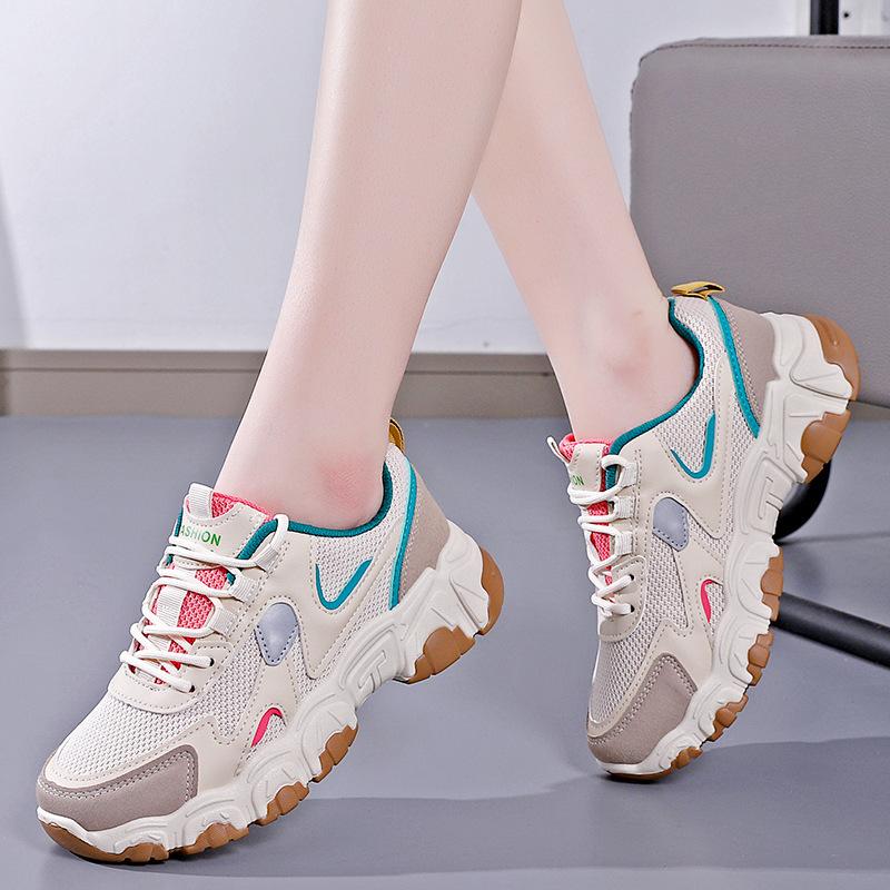 New spring Women's Fashionable Casual Comfortable shoes Women's Sneakers Lightweight Breathable Vulcanized Mesh shoes