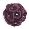 1 Pieza Pinza de Agarre de Nueve Flores Tachonada con Diamantes Set de Peluca con Peine de Inserción de Diamante Pinza de Garra Decoración para el Cabello