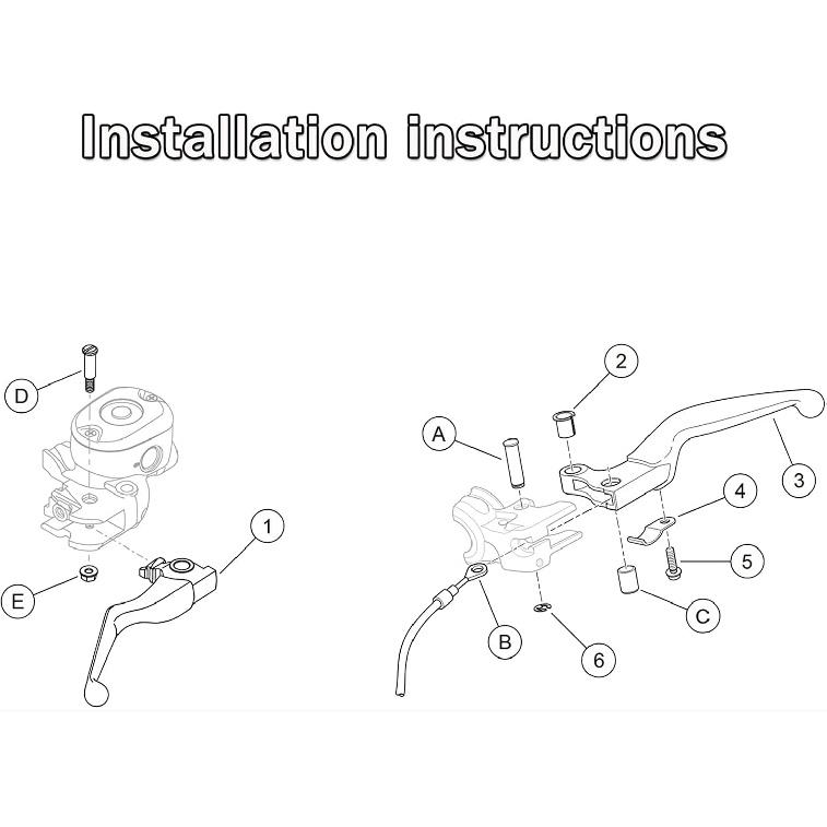 Motorcycle Handle Brake Clutch Lever for Harley Sportster Iron 883 1200 2014-2023 Hand Control Lever Kit Motorcycle Accessories Replacement Parts