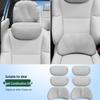 Ideal MEGA Headrest Neck & Lumbar Support Cushion – Suede Pillow for Car Interiors