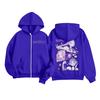 Kids Fashion Women's Lightweight Long Sleeve Zipper Hoodie Printed Hoodie With Pockets