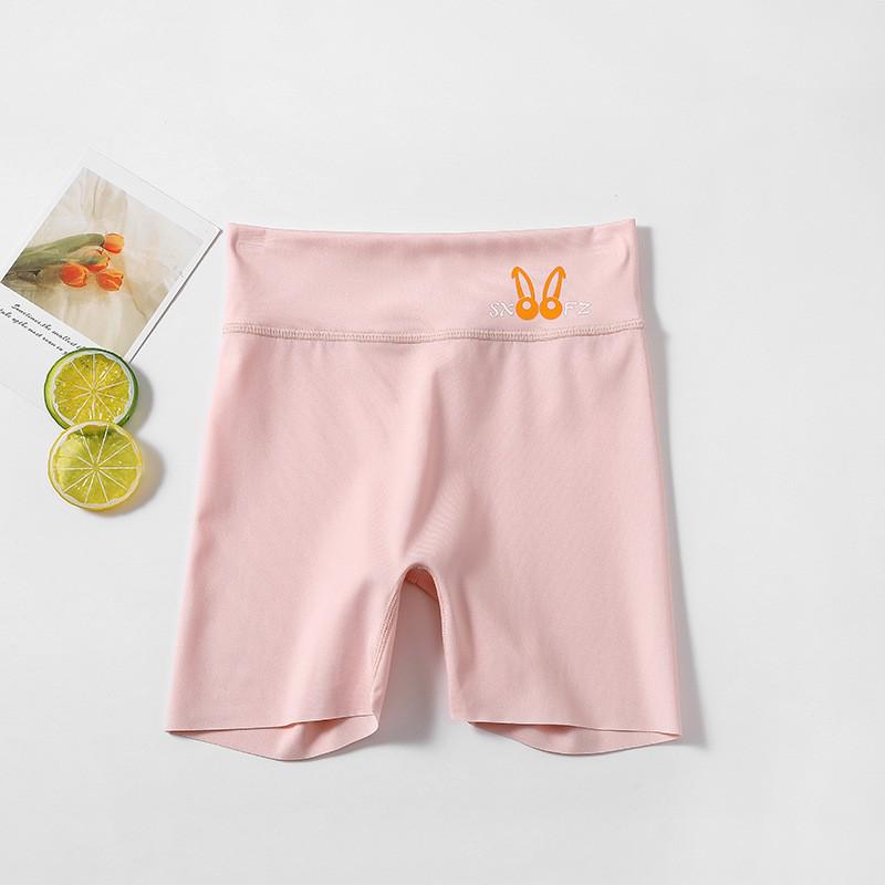 Girls' High-Waist Seamless Shark Print Yoga Shorts - Three-Quarter Length Summer Outerwear